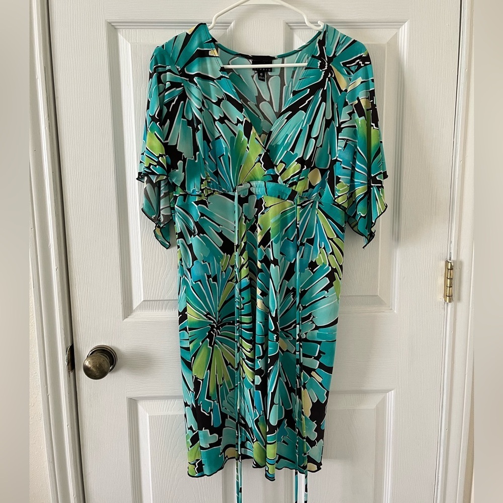 Enfocus Studio Teal & Mint Floral Dress